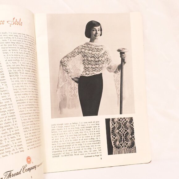 Easy To Make Fashions Magazine American Thread Star Crochet Knitting Vintage - Picture 3 of 9
